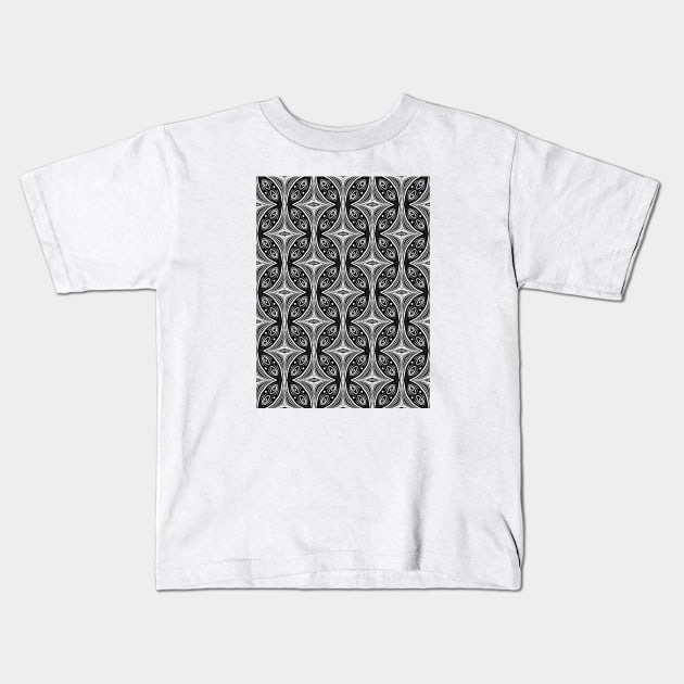 Monochrome Modern Kids T-Shirt by UltraQuirky